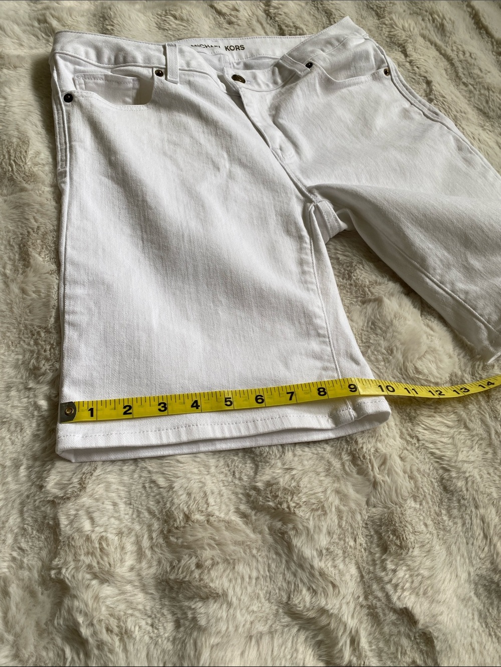Michael Kors White Women's Bermuda Shorts Size 8 - Picture 15 of 15